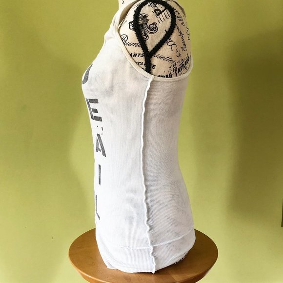 Free People You Are Beautiful White Tank XS - Picture 3 of 4